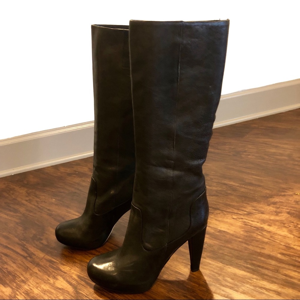 Loeffler Randall Viva Pull-on Leather Boots - NWT